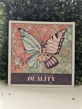 Lindsey Stirling "Duality" Tour Autographed Art Print - Violin Butterfly